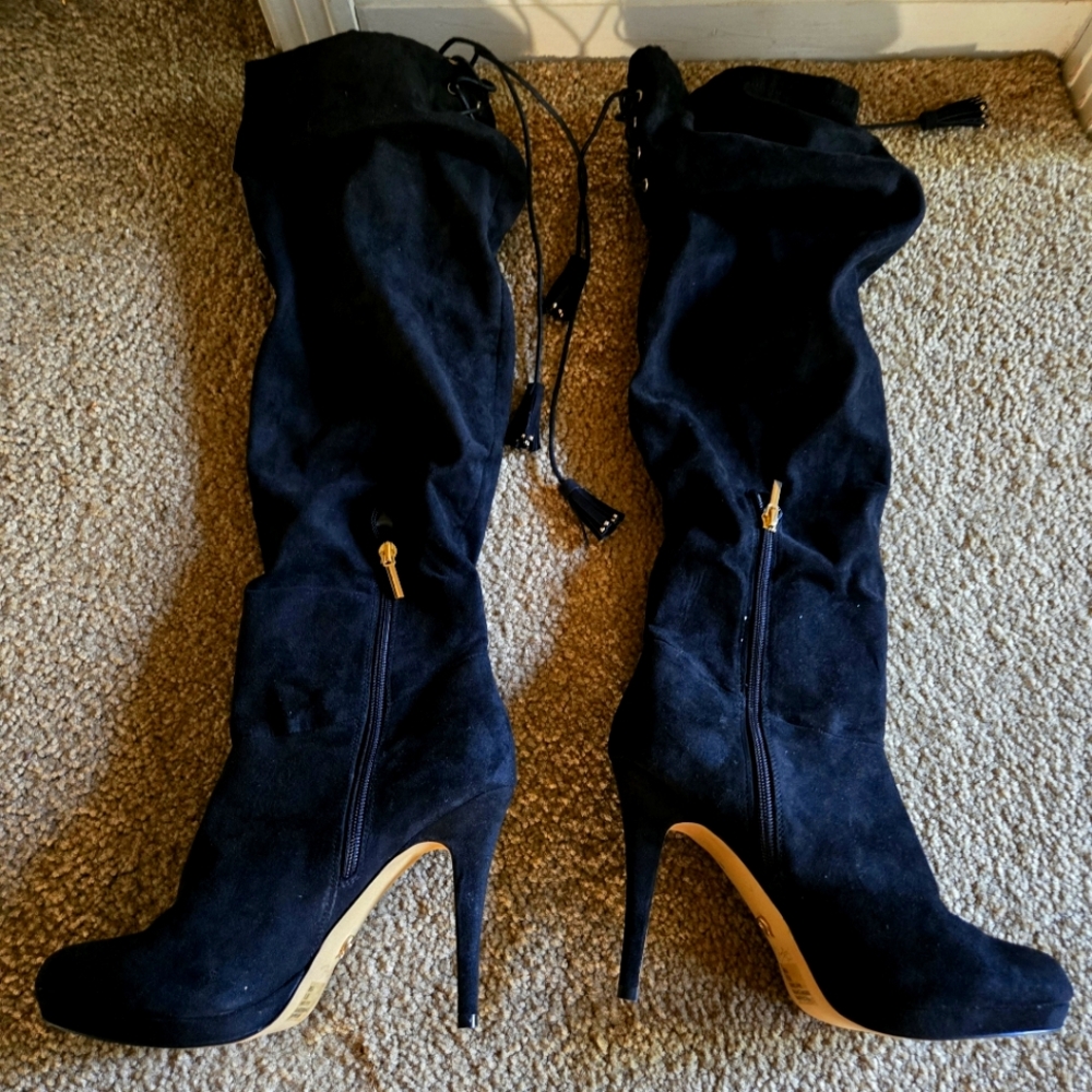 Black Suede Boots